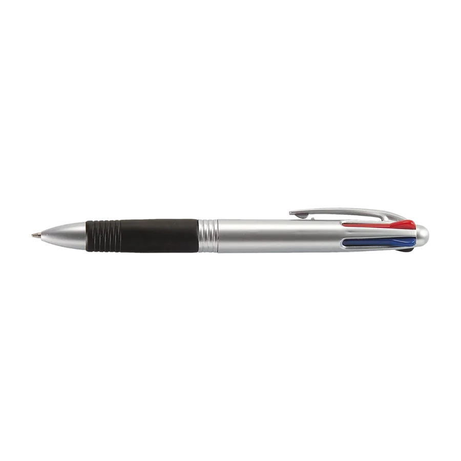 Vue 3 de Stylo bille quatre couleurs