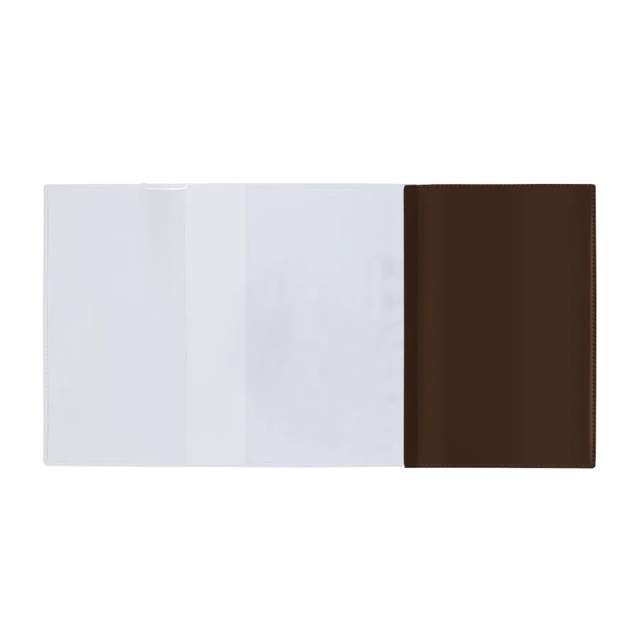 Vue 2 de Porte-carte grise pvc verni