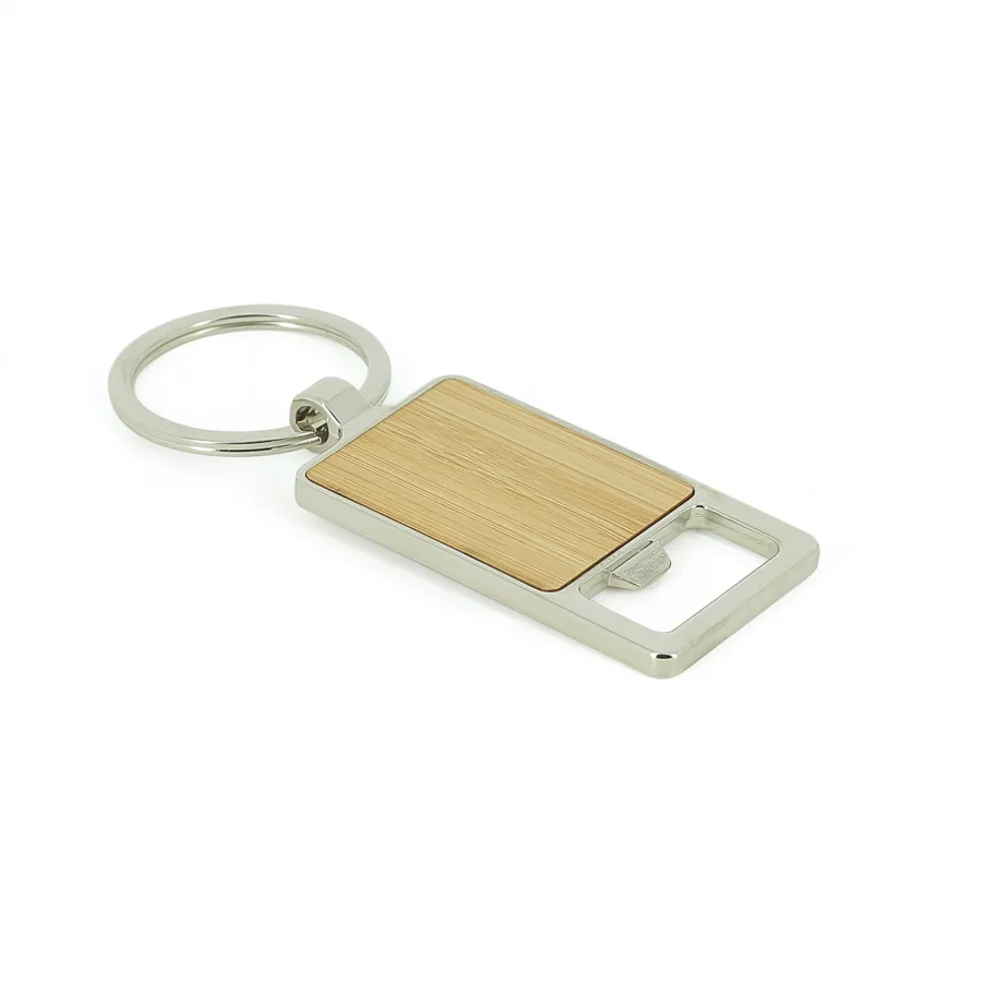 Vue 4 de Porte-cles bambou decapsuleur