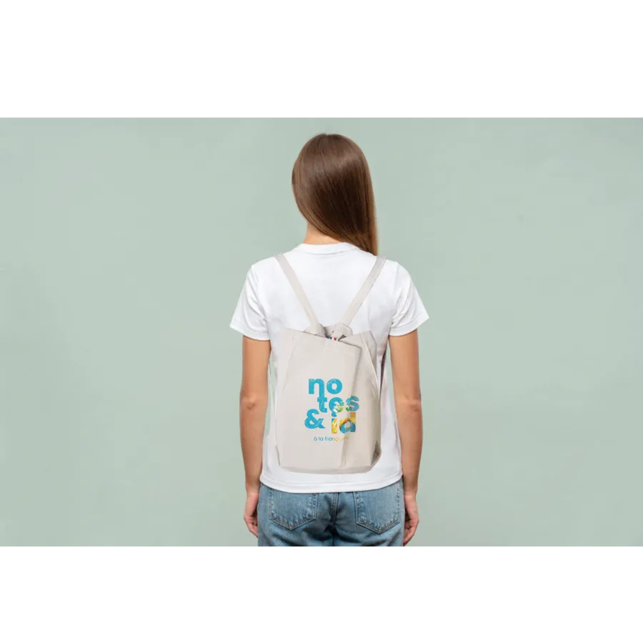 Vue 2 de Tote bag a dos confection fr