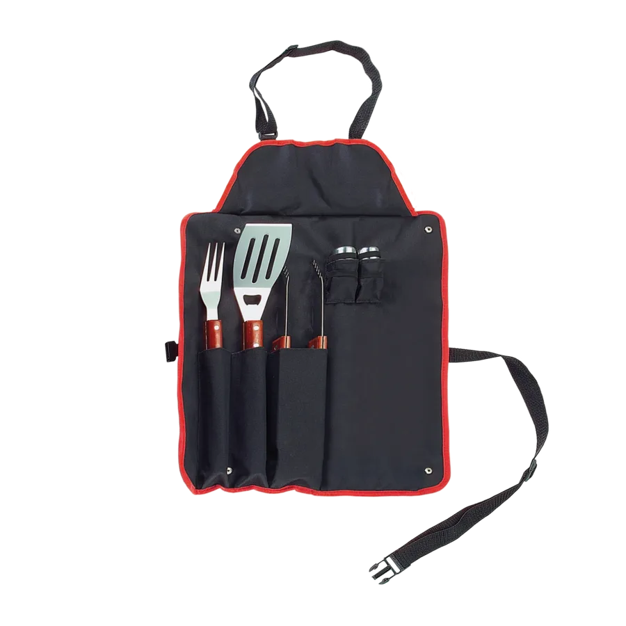 Vue 2 de Tablier set barbecue