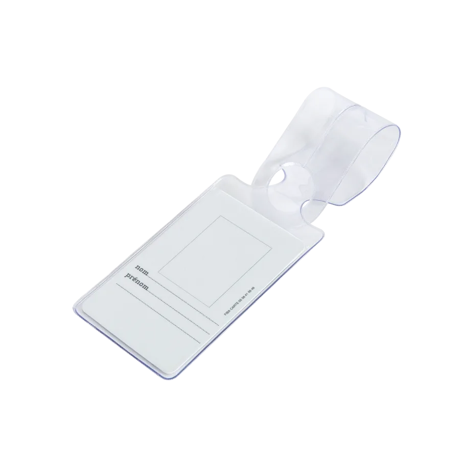 Vue 3 de Etiquette bagage-transparent