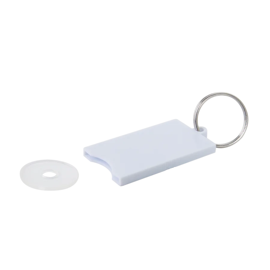 Porte-cles jeton plastique