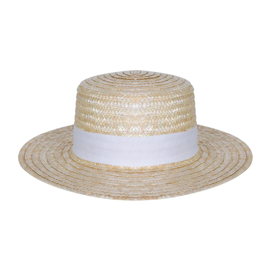Vue 3 de Chapeau canotier avec bandeau