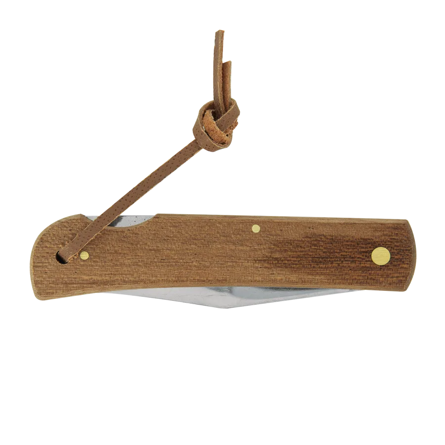 Vue 5 de Couteau bois avec cran d'arret
