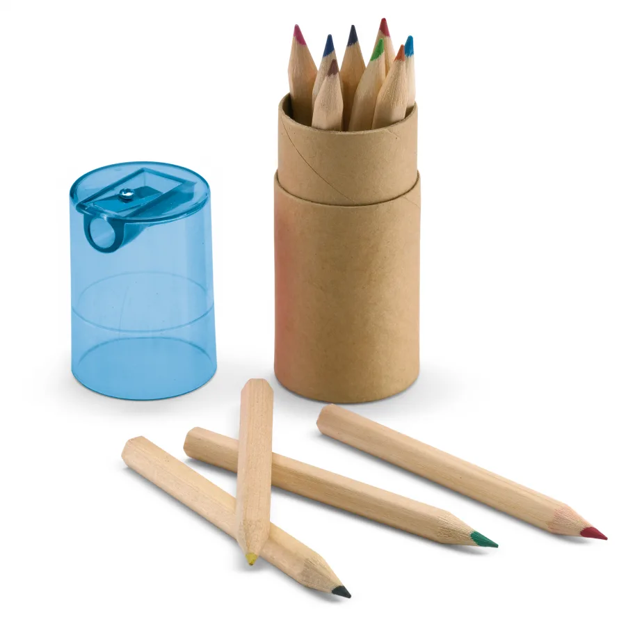 Vue 2 de Boite 12 crayons couleurs