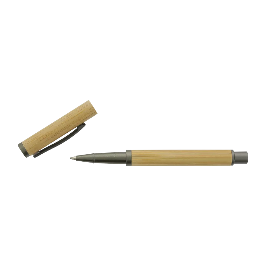 Vue 5 de Stylo roller bambou