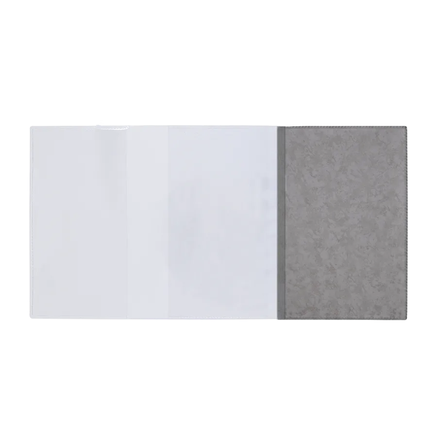 Vue 2 de Porte-carte grise pvc marbre