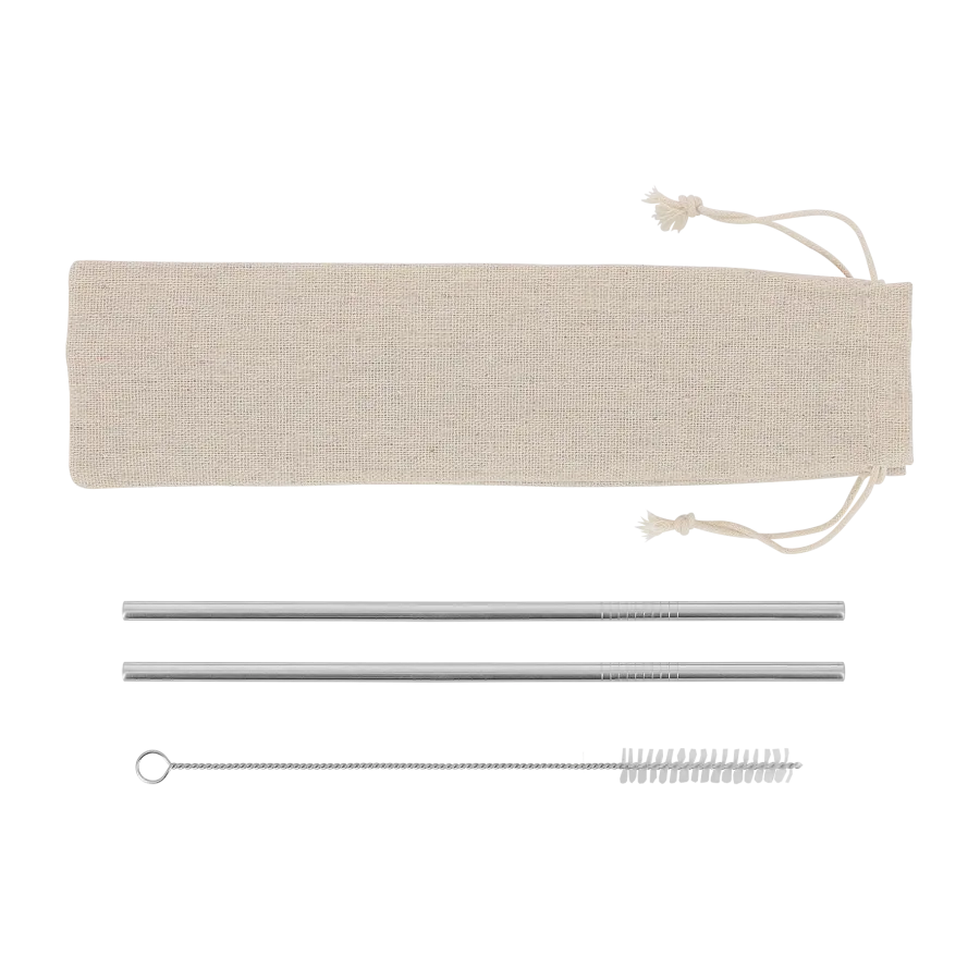 Vue 3 de Set etui 2pailles et goupillon