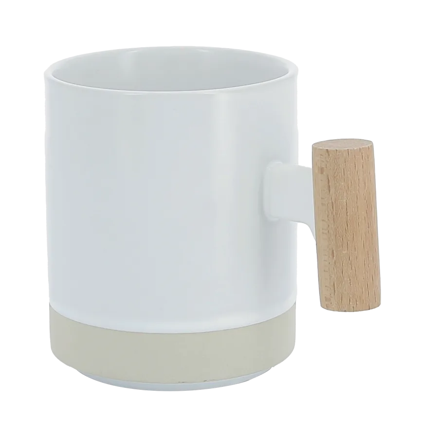 Vue 4 de Mug ceramique/bois 33cl