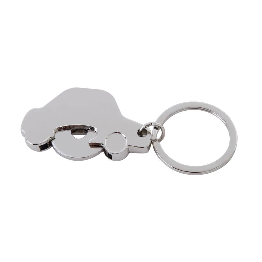 Porte-cles jeton voiture