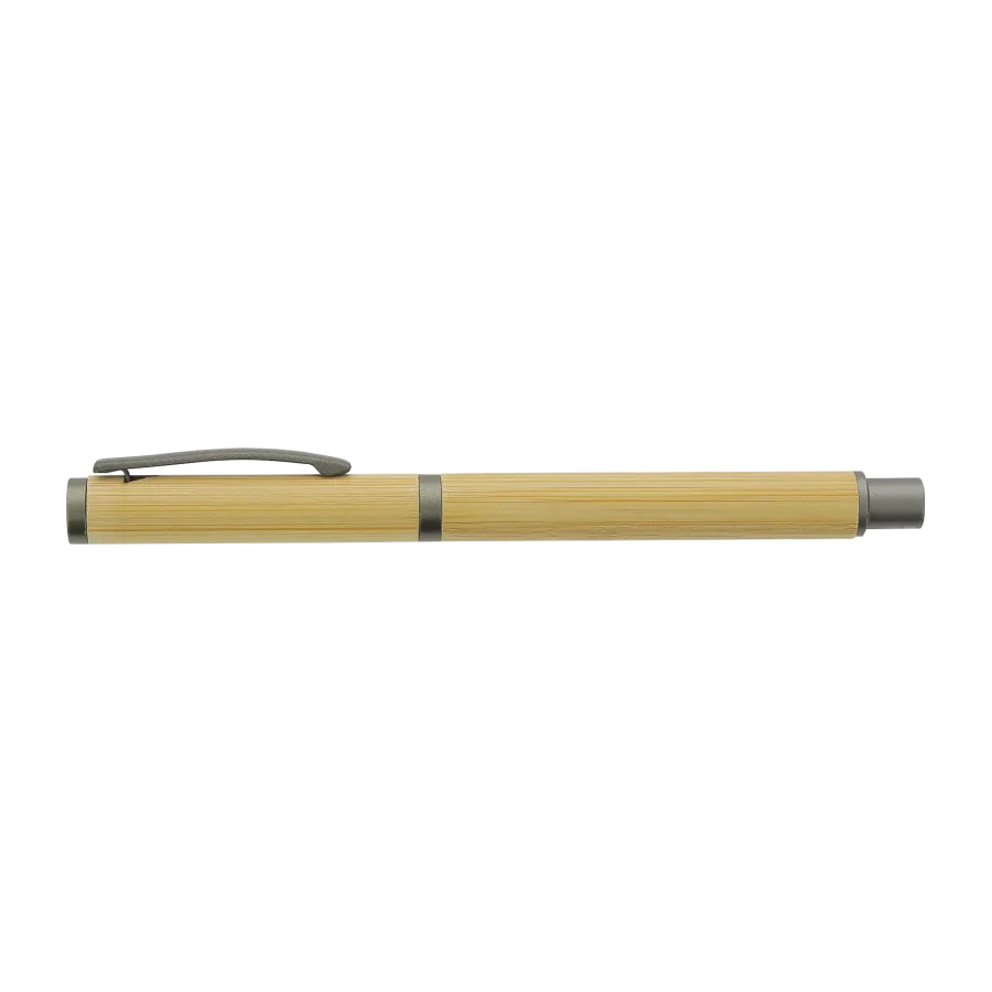 Vue 3 de Stylo roller bambou