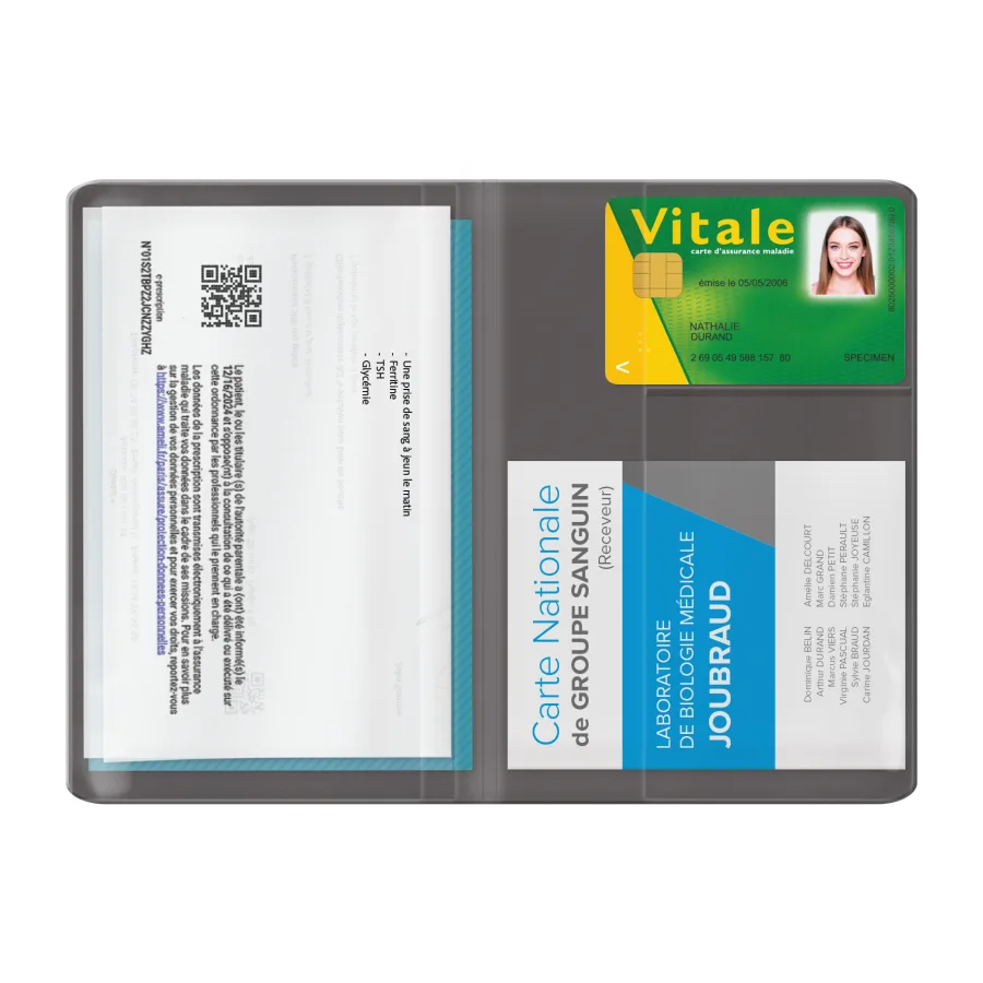 Vue 3 de Pochette sante pvc imit° cuir