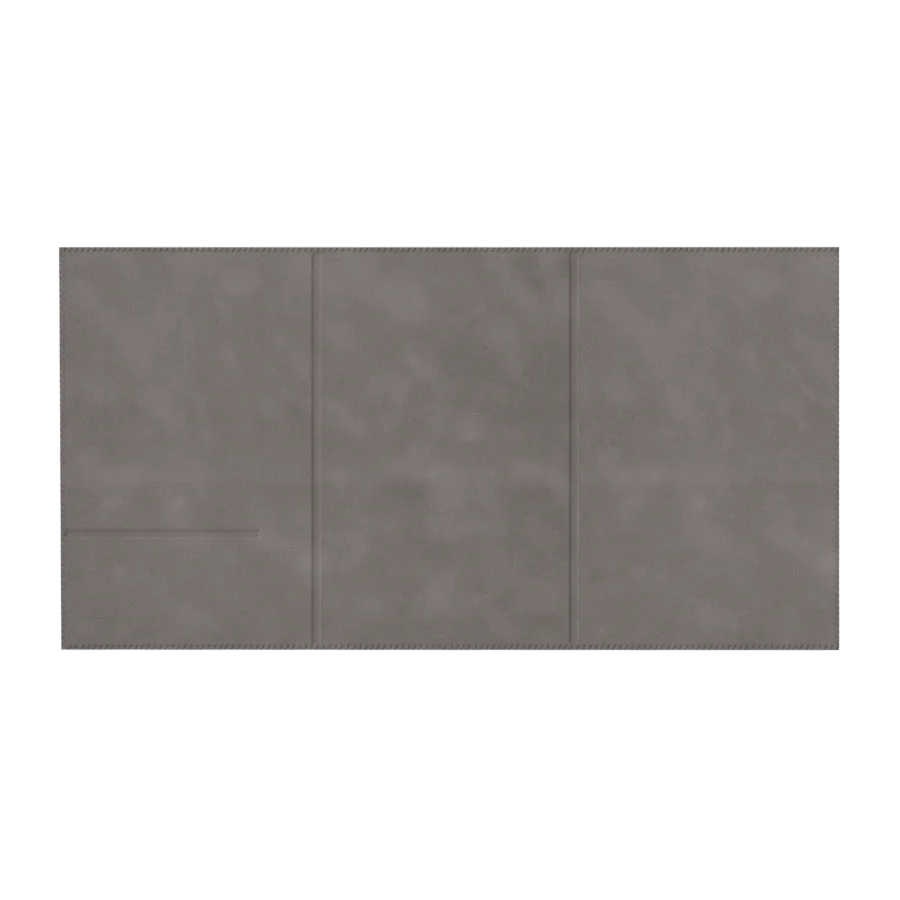 Vue 4 de Porte-carte grise pvc velours