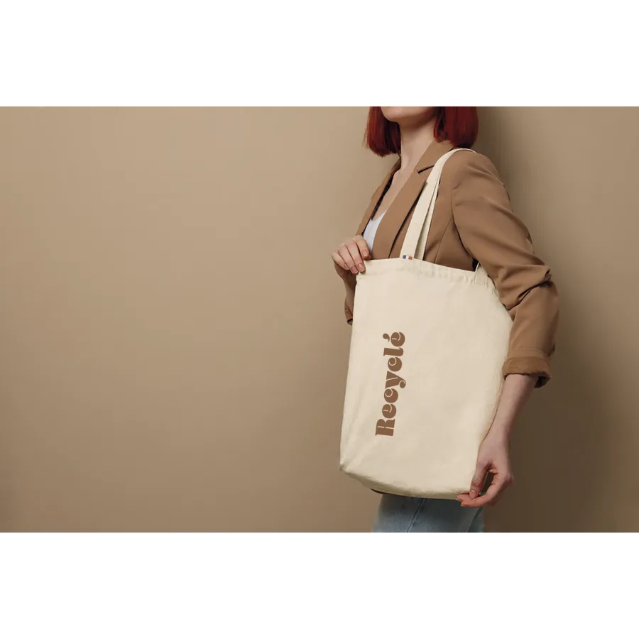 Vue 4 de Tote bag recycle conf. france