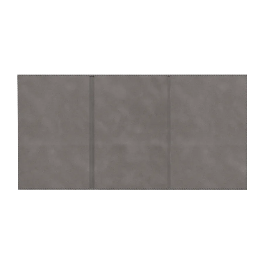 Vue 3 de Porte-carte grise pvc velours