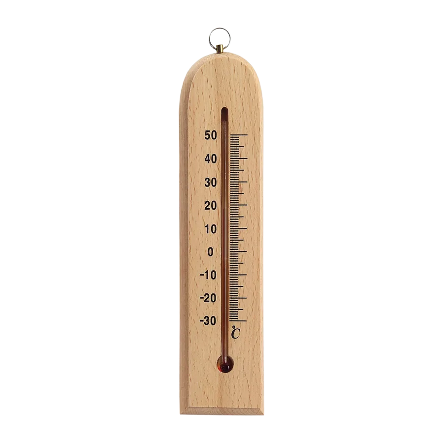 Vue 4 de Thermometre bois