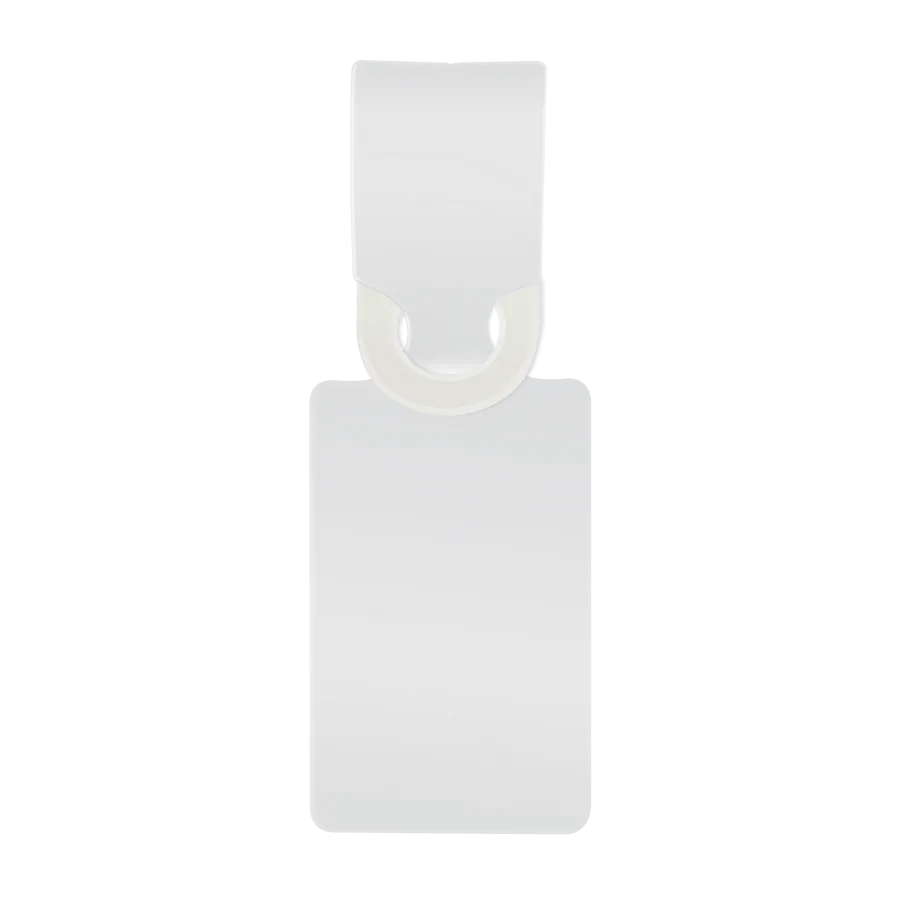 Etiquette bagage pvc gomme mat
