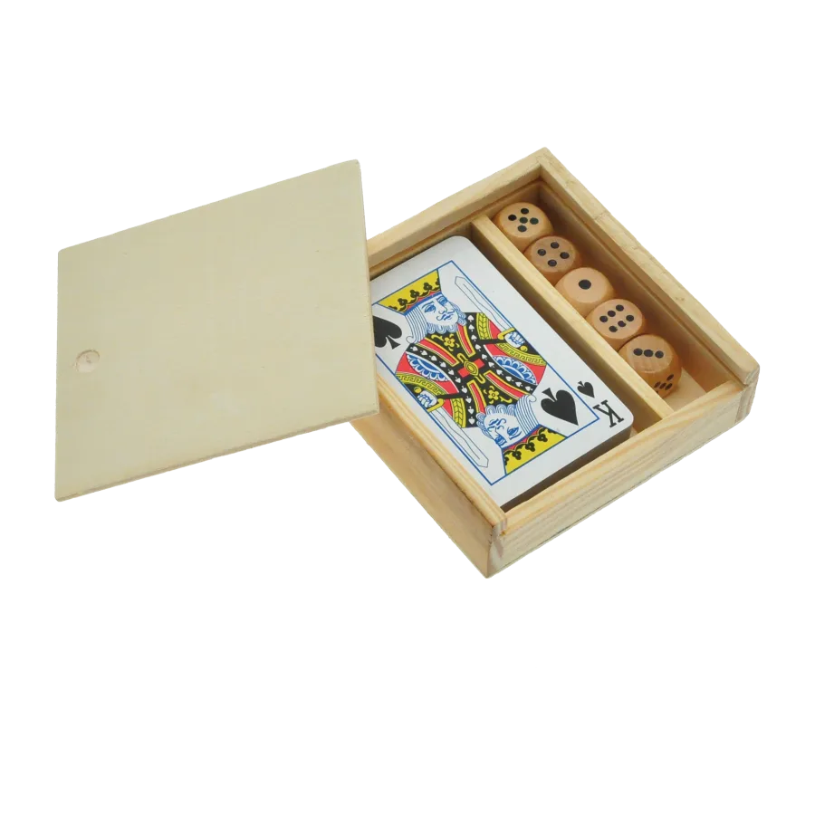 Vue 3 de Coffret jeu de 54 cartes + des