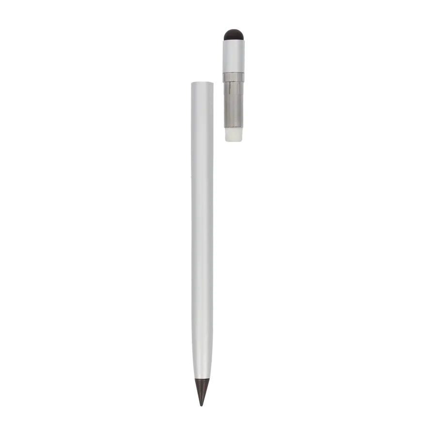 Vue 2 de Crayon eternel aluminium