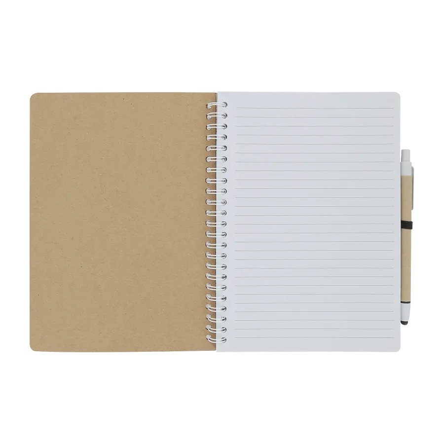 Vue 2 de Carnet spirale adhesif / stylo