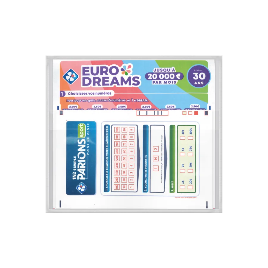 Vue 4 de Pochette loto pvc standard