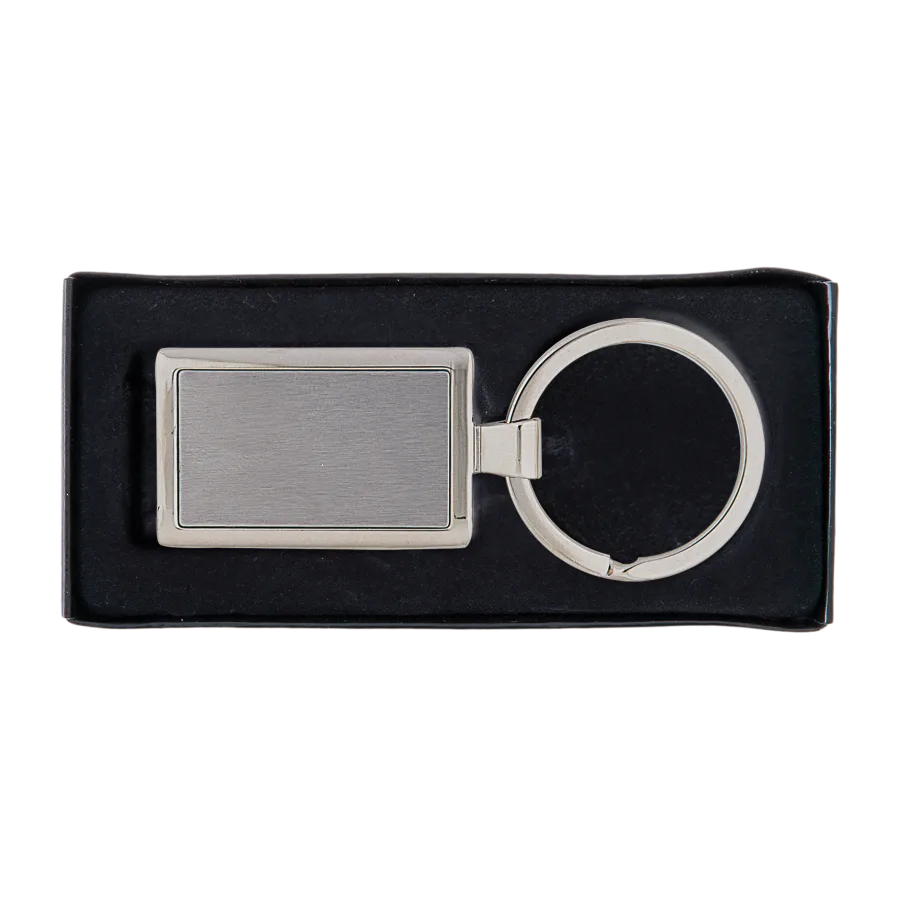 Vue 2 de Porte-cles metal rectangle