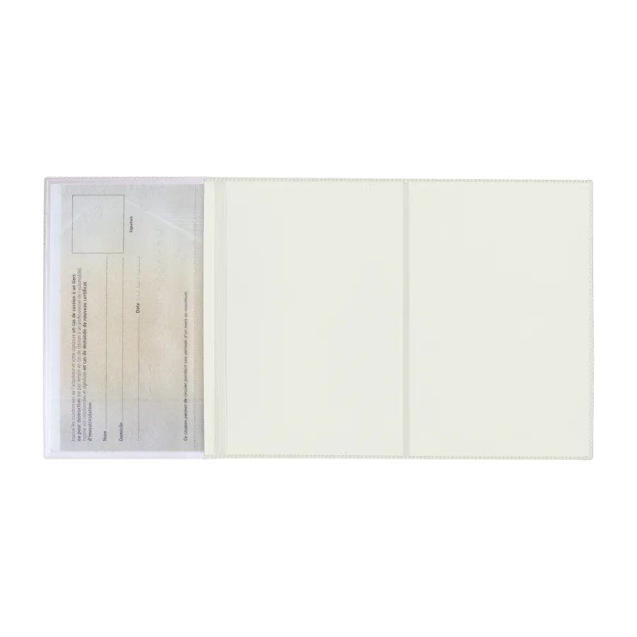 Vue 4 de Porte-carte grise pvc mat
