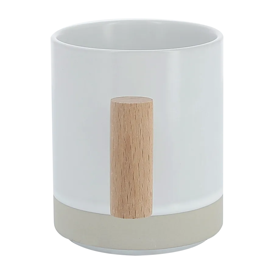 Vue 2 de Mug ceramique/bois 33cl