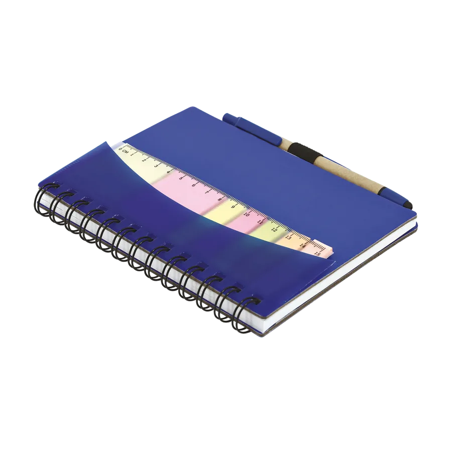 Vue 4 de Carnet spirale adhesifs/stylo