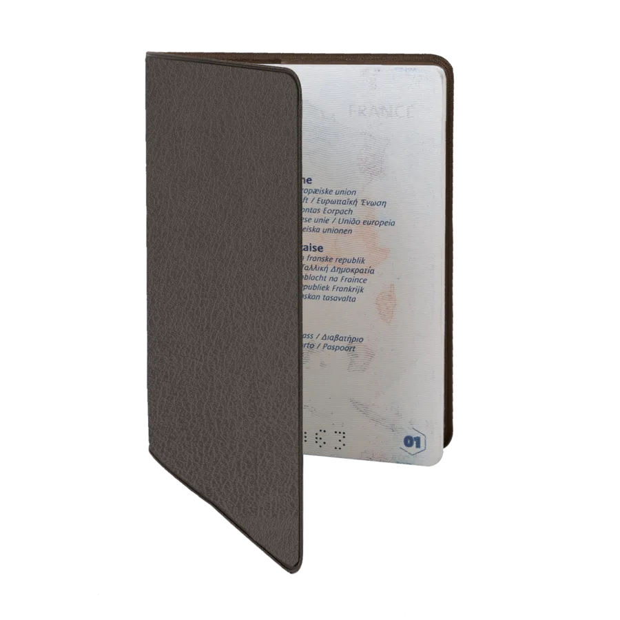 Couv. passeport pvc imit° cuir