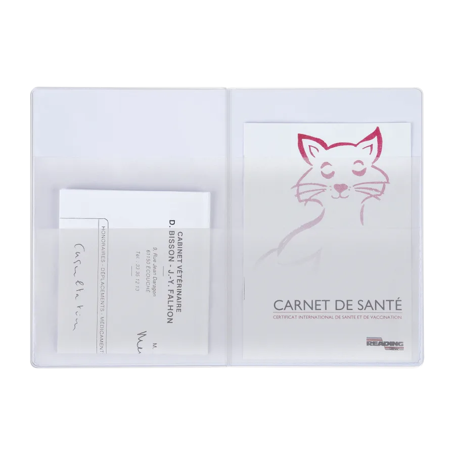 Pochette sante 4 p pvc stand.