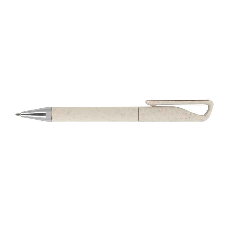 Vue 3 de Stylo paille de ble/ bambou