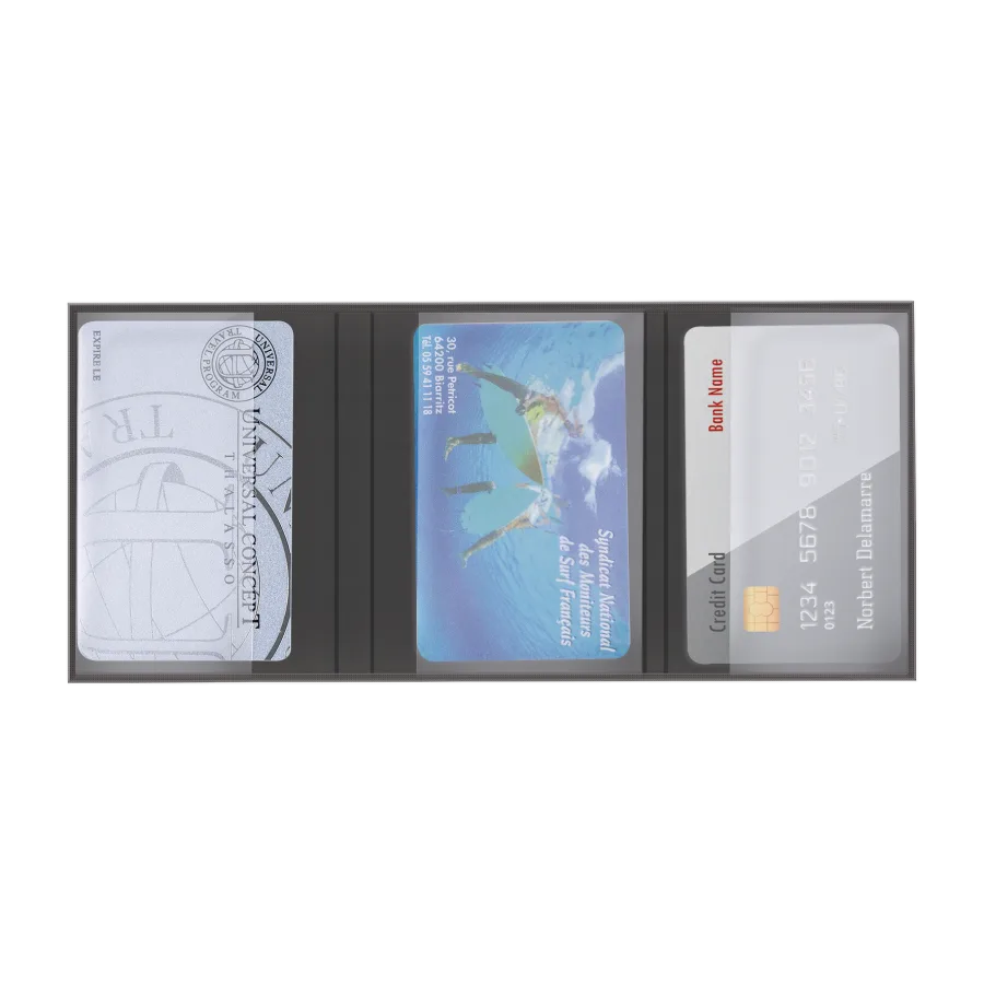 Vue 5 de Etui 4 cartes pvc imit° cuir