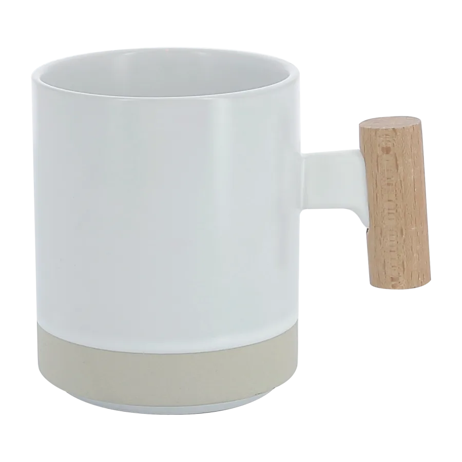 Mug ceramique/bois 33cl