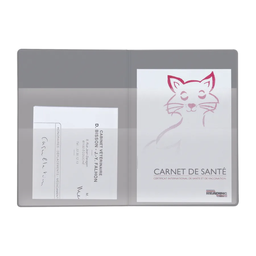 Vue 4 de Pochette sante 4 p pvc marbre