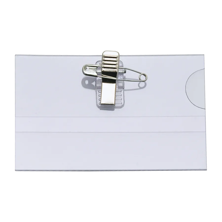 Vue 3 de Badge pince + epingle