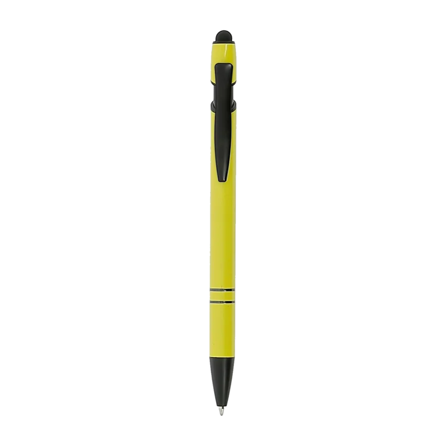 Vue 3 de Stylo bille / stylet aluminium