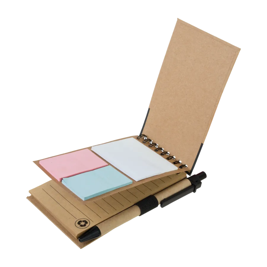 Vue 5 de Carnet spirales adhesif/stylo