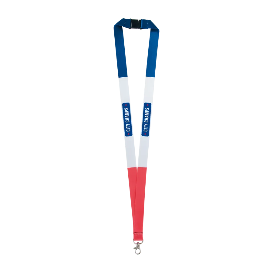 Cordon tour de cou tricolore