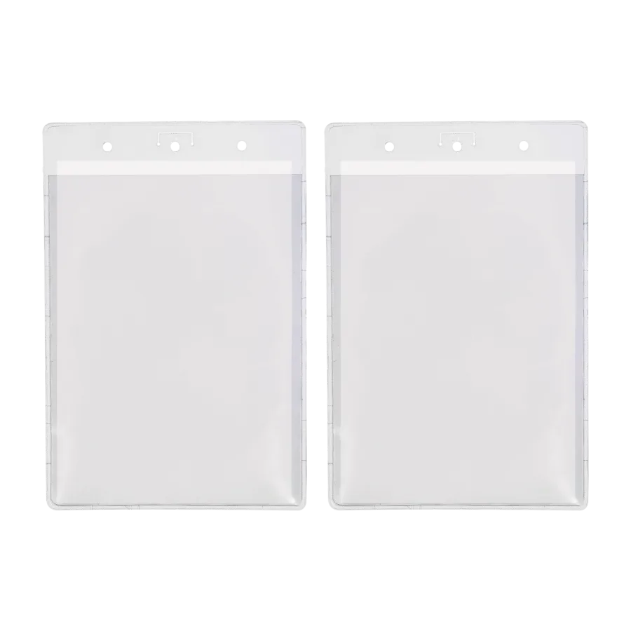 Vue 4 de Corps badge pvc a6 fab fr
