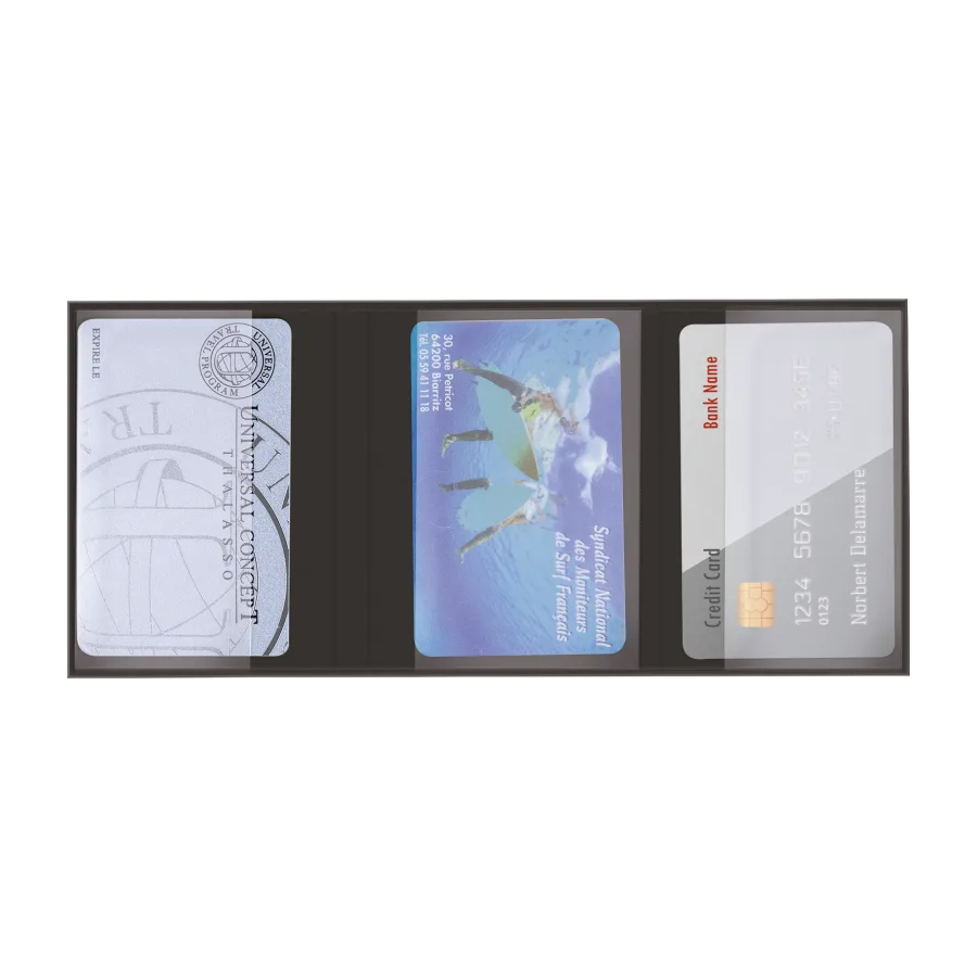 Vue 5 de Etui 4 cartes pvc gomme verni
