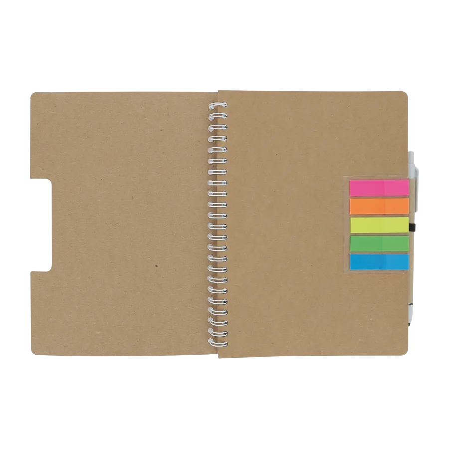 Vue 5 de Carnet spirale adhesif / stylo