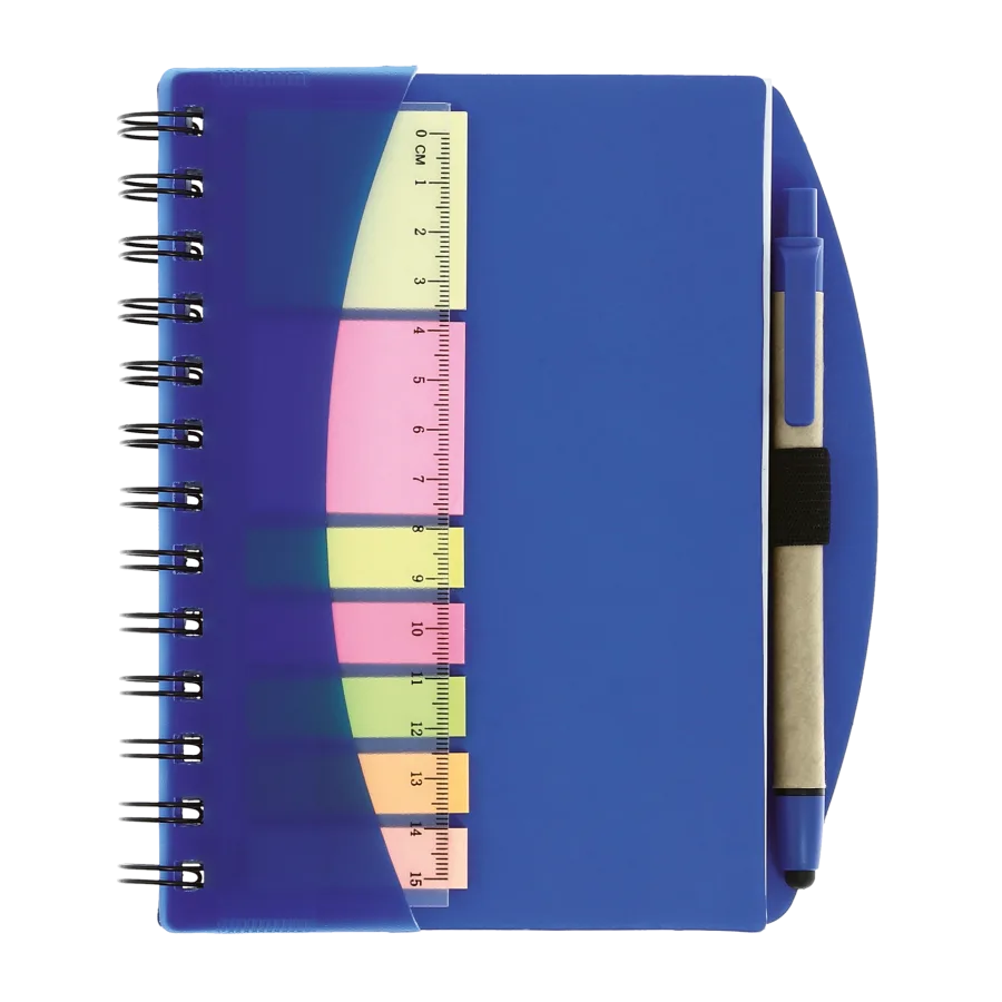 Carnet spirale adhesifs/stylo