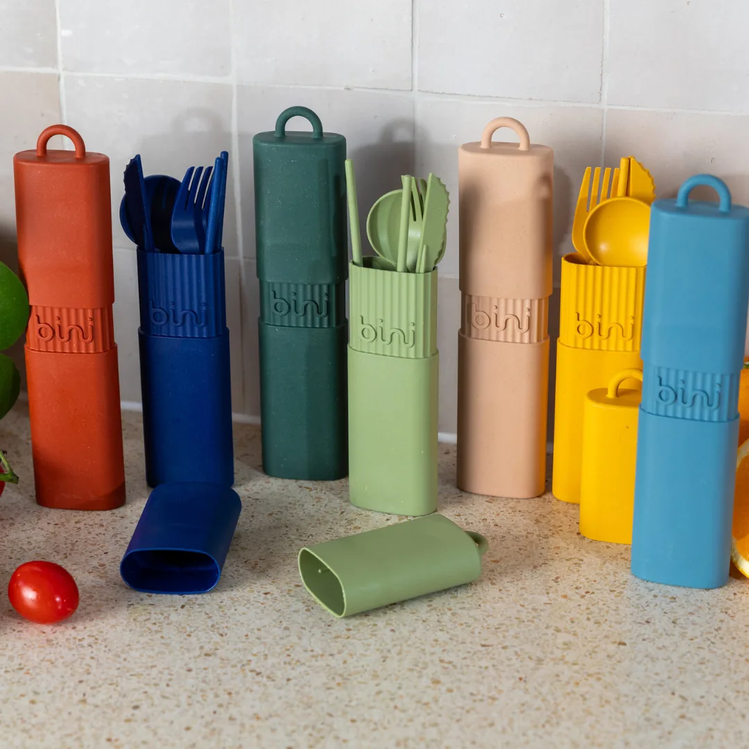 Vue 4 de Kit couverts réutilisables bio-sourcé Made in France