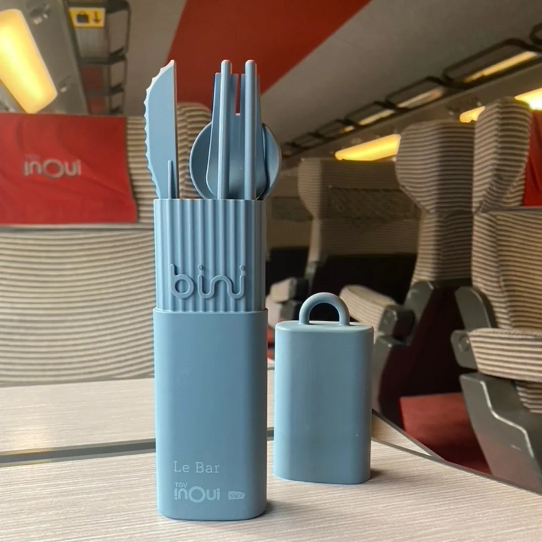 Vue 5 de Kit couverts réutilisables bio-sourcé Made in France
