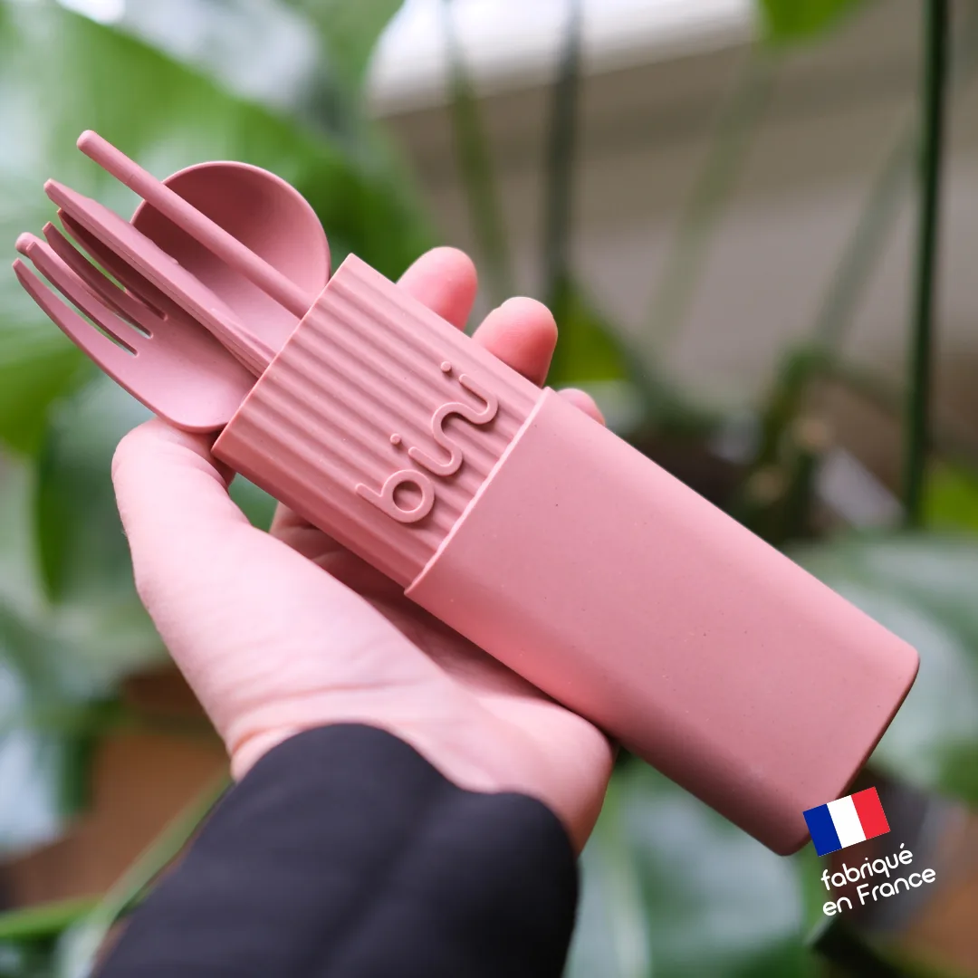 Vue 8 de Kit couverts réutilisables bio-sourcé Made in France