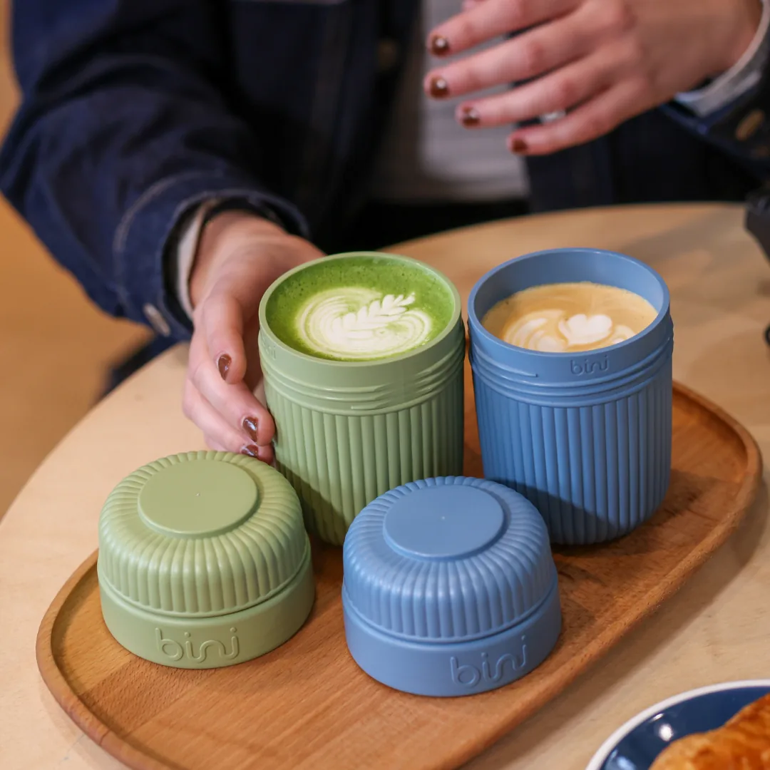 Vue 2 de Mug nomade hermétique bio-sourcé Made in France