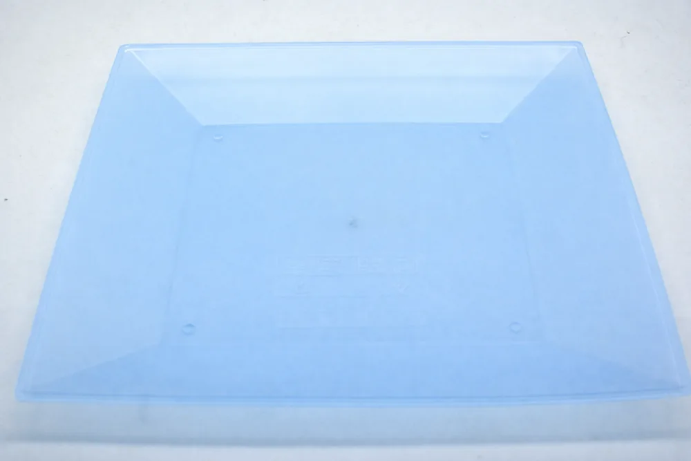 Vue 3 de Assiette carrée plate réutilisable
