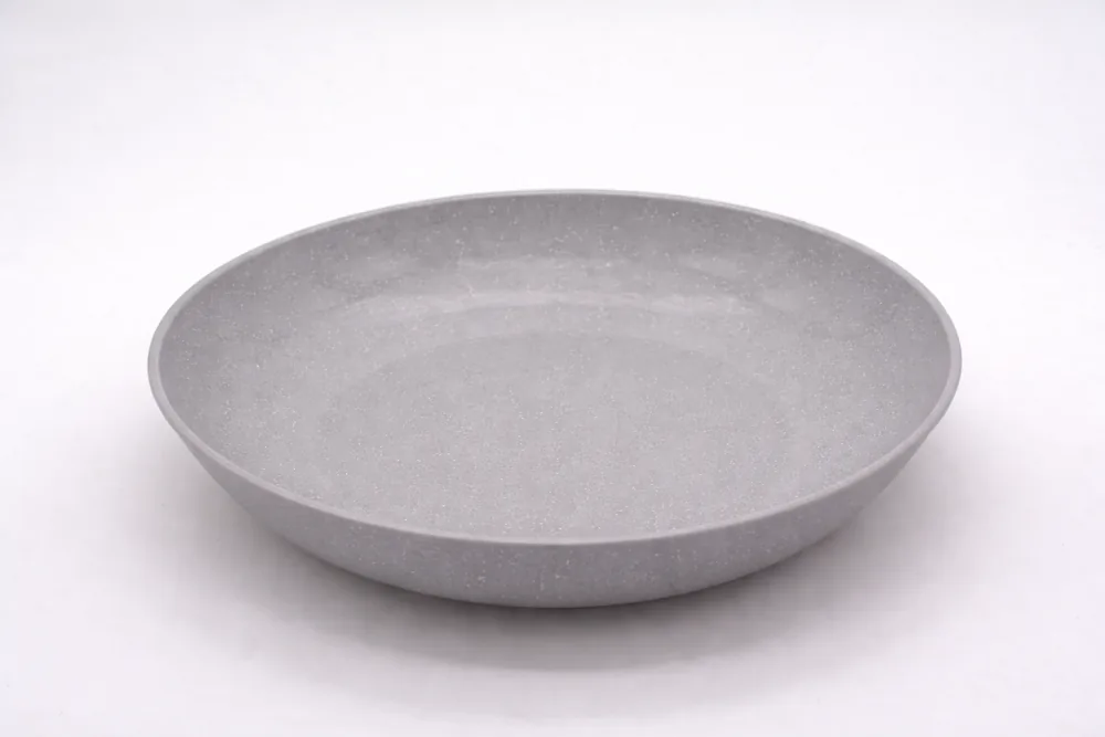Assiette ronde creuse réutilisable